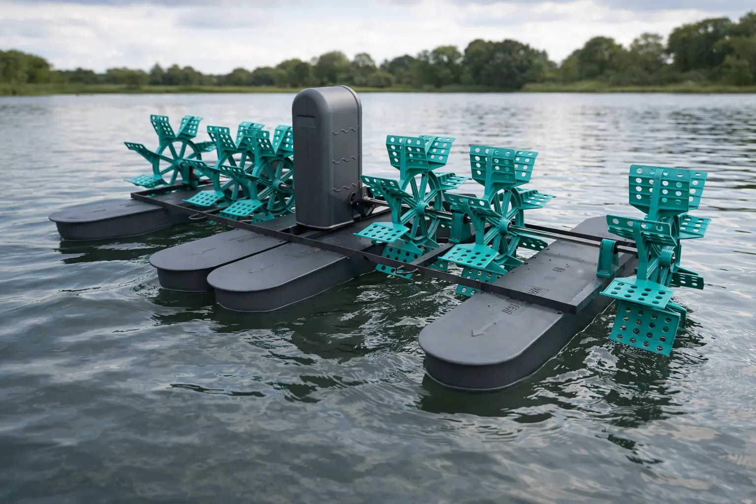 3HP 6 paddle wheel aerator
